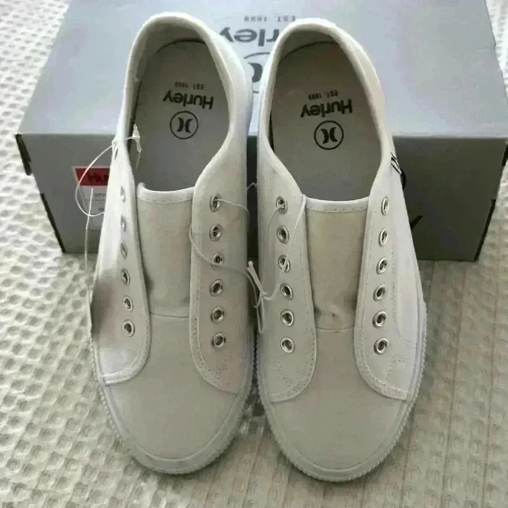 Hurley Slip-on Women's sneakers Classic Canvas NIB - Picture 4 of 9